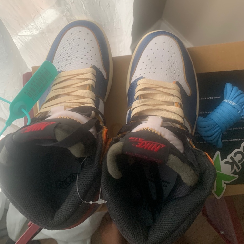 Jordan 1 retro high union Los Angeles blue toe